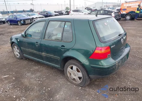 2000 Volkswagen Golf Gls z USA, uszkodzony, nr VIN WVWGC21J7YW665060